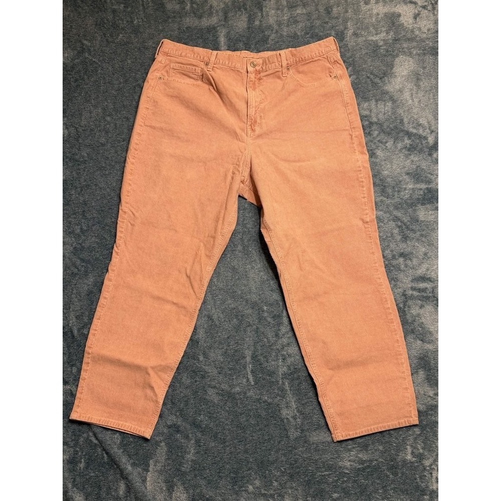American Eagle Corduroy Pants 20 Regular Salmon Pink Super Stretch 40x27.5